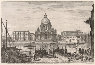 Näkymät Venetsiaan: S. M. Della Salute tekijältä Michele Marieschi
