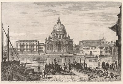 Näkymät Venetsiaan: S. M. Della Salute, 1741. tekijältä Michele Marieschi