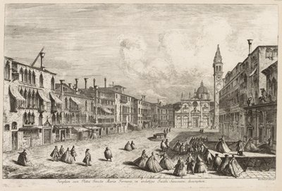 Näkymät Venetsiaan: S. Maria Formosa, 1741. tekijältä Michele Marieschi
