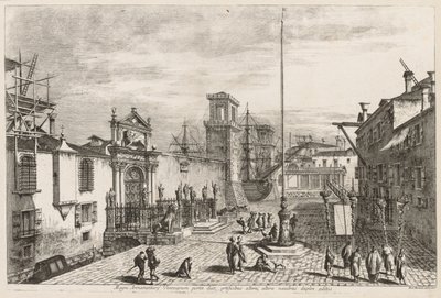 Näkymät Venetsiaan: Arsenaalin portit, 1741. tekijältä Michele Marieschi