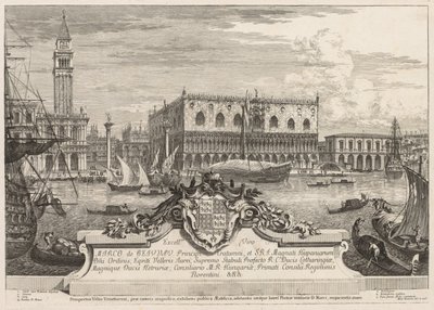 Näkymät Venetsiaan: Piazzetta ja Ducal Palace tekijältä Michele Marieschi
