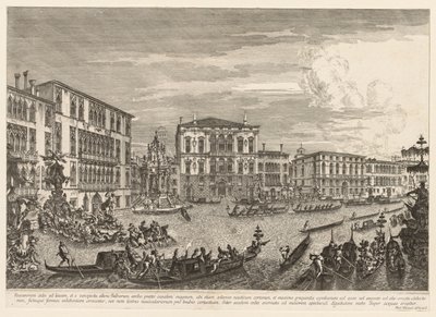 Näkymät Venetsiaan: Regatta, 1741. tekijältä Michele Marieschi