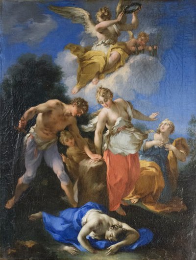 Neitsyiden marttyyrius, 1700-luvun alkupuolisko, Michele Rocca (öljy kankaalle). tekijältä Michele Rocca