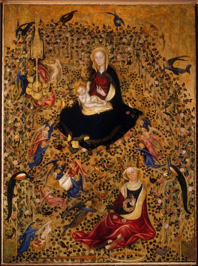 Ruusutarhan Madonna Madonna del Roseto, n. 1425 tekijältä Michelino da Besozzo