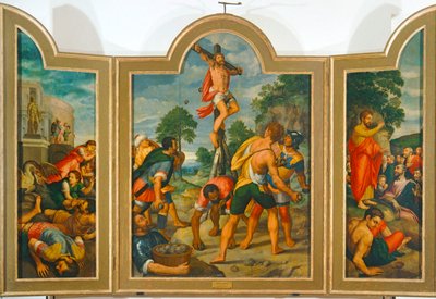 Pyhän Filippuksen marttyyrius (öljy kankaalle) tekijältä Michiel I Coxie or Coxcie