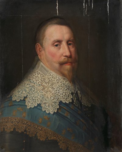 Kustaa II Adolfin (1594-1632), Ruotsin kuninkaan muotokuva tekijältä Michiel Jansz van Mierevelt (copy after)