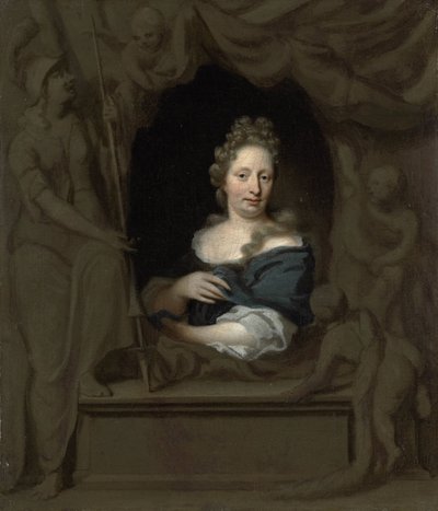 Eva Visscherin muotokuva, Michiel van Musscherin vaimo tekijältä Michiel van Musscher