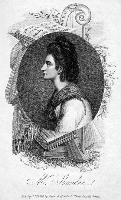 Elizabeth Ann Sheridan, 1700-luvun englantilainen laulaja, 1816. tekijältä Middlemist
