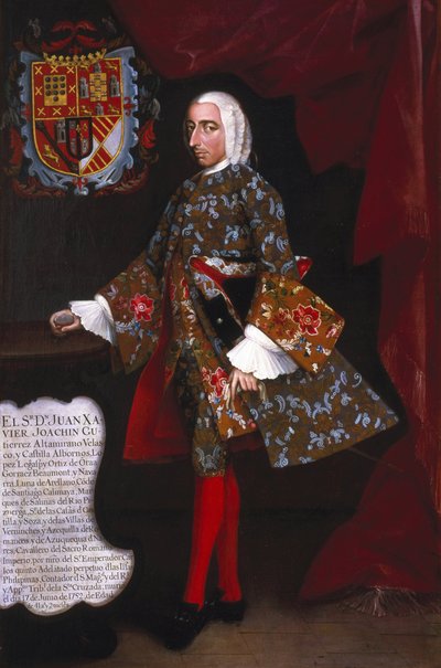 Don Juan Xavier Joachín Gutiérrez Altamirano Velasco Don Juan Xavier Joachín Gutiérrez Altamirano Velasco tekijältä Miguel Cabrera