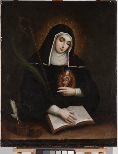 Saint Gertrude (Santa Gertrude) tekijältä Miguel Cabrera