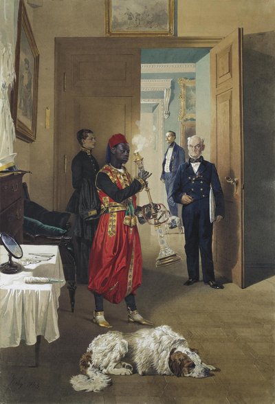 Suuren palatsin aula Tsarskoje Selossa, 1865 tekijältä Mihaly von Zichy