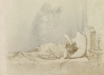 Painajainen; Cauchemar, 1901 tekijältä Mihaly von Zichy
