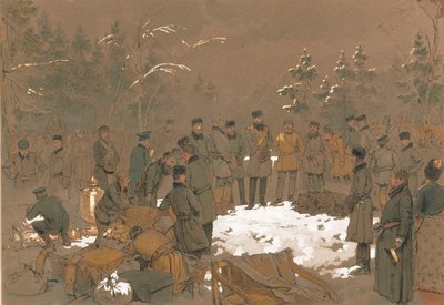Tsaari Aleksanteri II:n karhunmetsästys, 1872. tekijältä Mihaly von Zichy