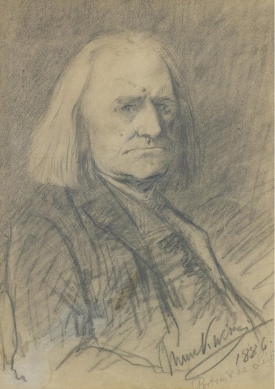 Franz Lisztin muotokuva 1811-1886, 1886 tekijältä Mihály Munkácsy