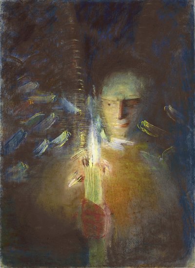 Totuus-osa Ciurlionis, Mikalojus Konstantinas (1875-1911). Pastelli paperille, koko: 91x66,8 tekijältä Mikalojus Konstantinas Čiurlionis