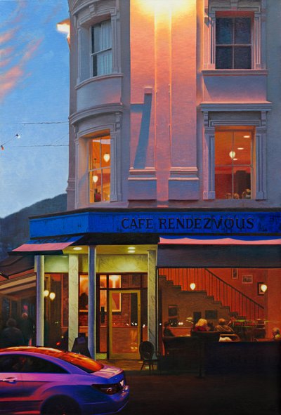 Rendevous, 2017 (öljy pellavalle) tekijältä Mike Briscoe