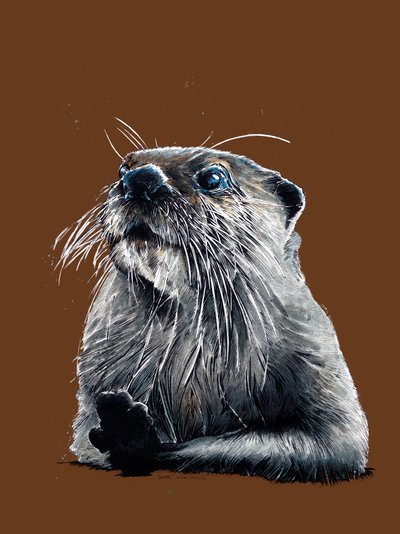 Otter on Burnt Orange, 2020 tekijältä Mike Davis