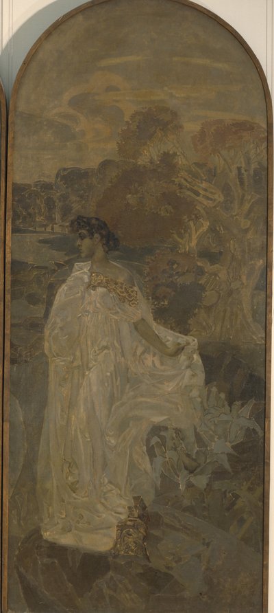 Minerva Triptyykki Pariisin tuomio, 1893 tekijältä Mikhail Aleksandrovich Vrubel