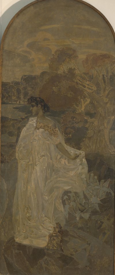 Minerva, Pariisin tuomion triptyykin oikea paneeli tekijältä Mikhail Aleksandrovich Vrubel