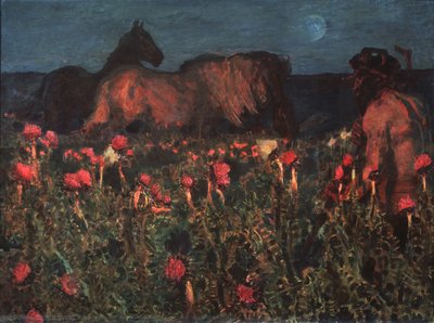Yö tulee, 1900 tekijältä Mikhail Aleksandrovich Vrubel