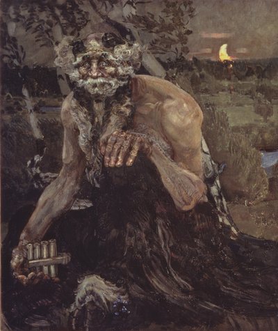 Pan, 1899 tekijältä Mikhail Aleksandrovich Vrubel