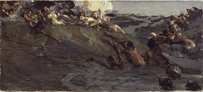 Soittaa naideja ja tritoneja, 1899 tekijältä Mikhail Aleksandrovich Vrubel