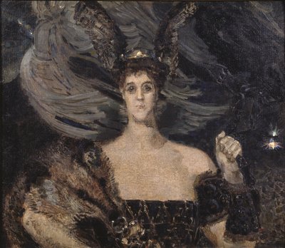 Valkyrie. Taiteilijan ja suojelijan kreivitär Maria Tenishevan muotokuva 1867-1928, 1899 tekijältä Mikhail Aleksandrovich Vrubel