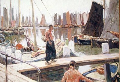 Purjeveneet, rauhallinen tekijältä Mikhail Alexandrovich Demianov