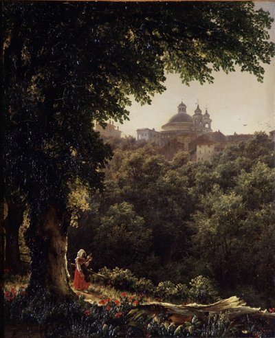 Ariccia lähellä Roomaa, 1836 tekijältä Mikhail Ivanovich Lebedev
