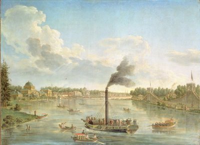 Suuri Pietarhovin palatsi Suomenlahdella, 1761 tekijältä Mikhail Ivanovich Makhaev