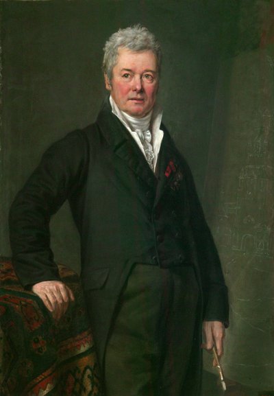Taiteilija Fjodor Aleksejevin muotokuva 1753-1824, 1820 tekijältä Mikhail Ivanovich Terebenev