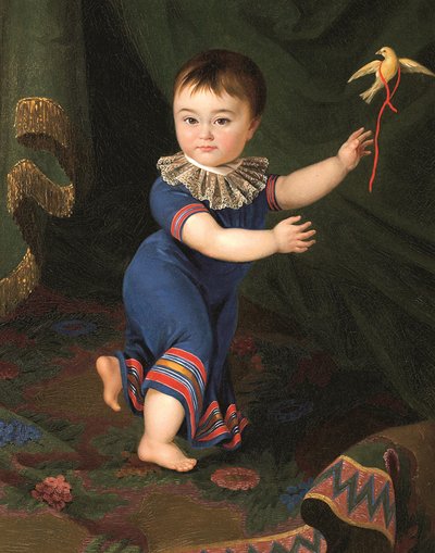 Kreivi Dmitri Nikolajevitš Šeremetevin muotokuva 1803-1871 lapsena, 1805. tekijältä Mikhail Matveevich Cherkasov