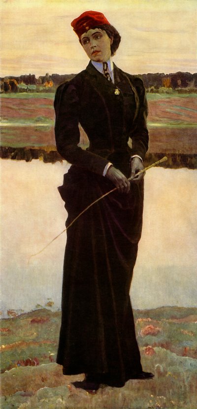 muotokuva Olga Mihailovna Nesterova-Shreterasta, taiteilijan tyttäreistä, 1906, 1965. tekijältä Mikhail Nesterov