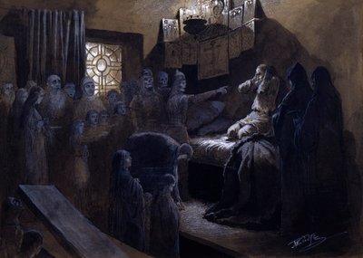 Ivan Julma ja hänen uhriensa haamut, 1800-luku tai 1900-luvun alku tekijältä Mikhail Petrovich Klodt