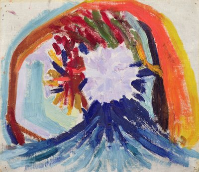 Color in Movement c.1920 (öljy kankaalle) tekijältä Mikhail Vasilievich Matyushin