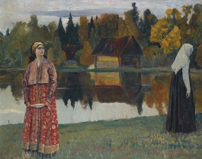 Järven rannalla, 1924 tekijältä Mikhail Vasilievich Nesterov