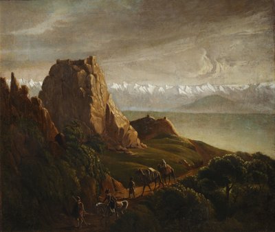 Kaukasialainen maisema kameleilla, 1837-1838 tekijältä Mikhail Yuryevich Lermontov