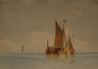 A Calm, päivämäärä tuntematon (akvarelli ja lyijykynä paperille). tekijältä Miles Edmund Cotman