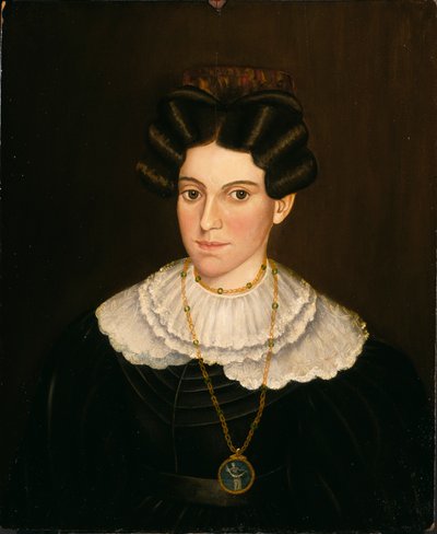 Nainen mustassa mekossa, n. 1835-1840. tekijältä Milton W. Hopkins