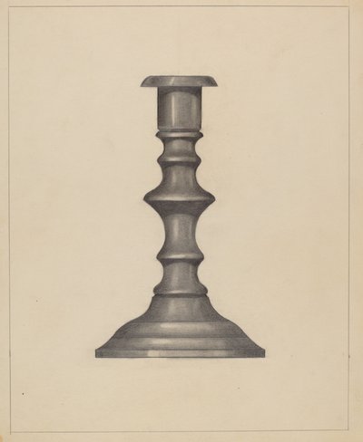 Kynttilänjalka, c. 1937. tekijältä Mina Lowry