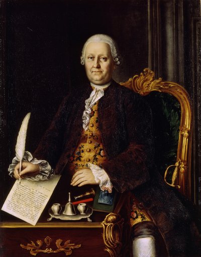 Muotokuva Sava Yakovlevich Yakovlevista 1713-1784, 1767 tekijältä Mina Lukich Kolokolnikov