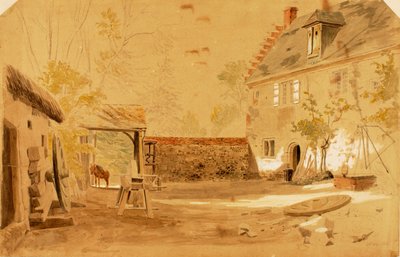 Muinainen St. Valeryn luostari, Ranska, 1862. tekijältä Miner Kilbourne Kellogg