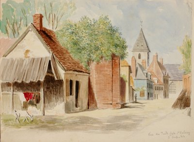 Rue du Puits Sale, St. Valery, 1862. tekijältä Miner Kilbourne Kellogg