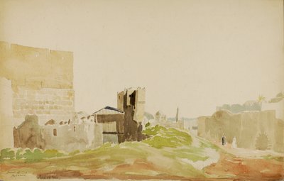 Hypacuksen torni, Jerusalem, n.d. tekijältä Miner Kilbourne Kellogg