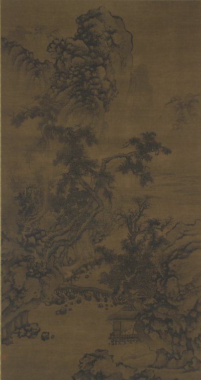 Pinesin kuunteleminen Riverside Pavilionissa tekijältä Ming Dynasty Chinese School