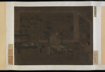 Mies puhdistaa korvaansa tekijältä Ming Dynasty Chinese School
