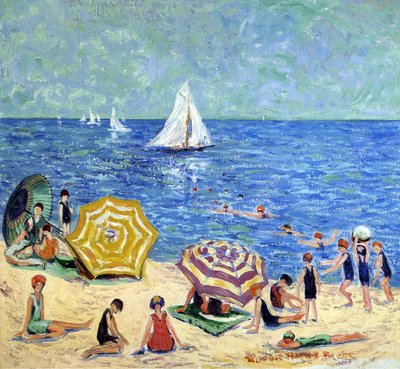 Oak Tree Beach, noin 1914 tekijältä Minnie Harms Neebe