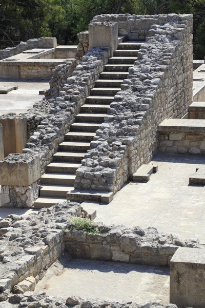 Kuningas Minoksen palatsin itämainen osa Knossoksessa kuningatar Megaronin ja keskuspihan välissä. Kreeta. 1600-1450 eaa tekijältä Minoan