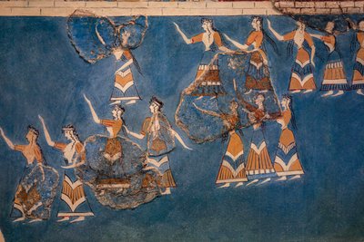 Sacred Grove ja tanssifresco tekijältä Minoan