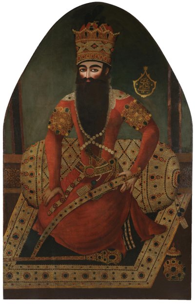 F. Fath Ali Shahin muotokuva 1797-1834 tekijältä Mirza Baba